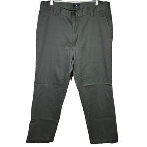 Dockers D2 Straight Fit‎ Pants Men's 36x32 Dark Gray Flat Front Casual Office